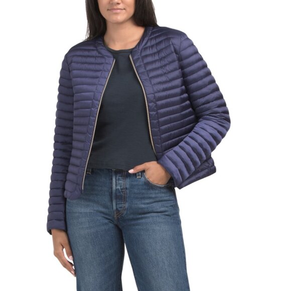 SAVE THE DUCK Navy Blue Quilted Jacket - Picture 1 of 2